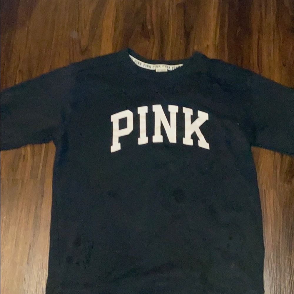 Black pink hoodie